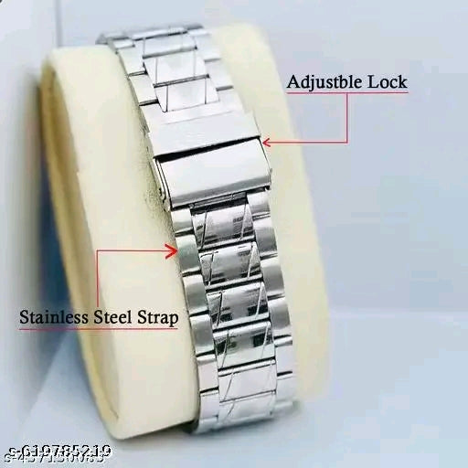 The Meridian Day-Date: Contemporary Silver-Tone Modern