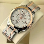 The Executive Chronograph: Dual-Tone Precision & Technical Mastery