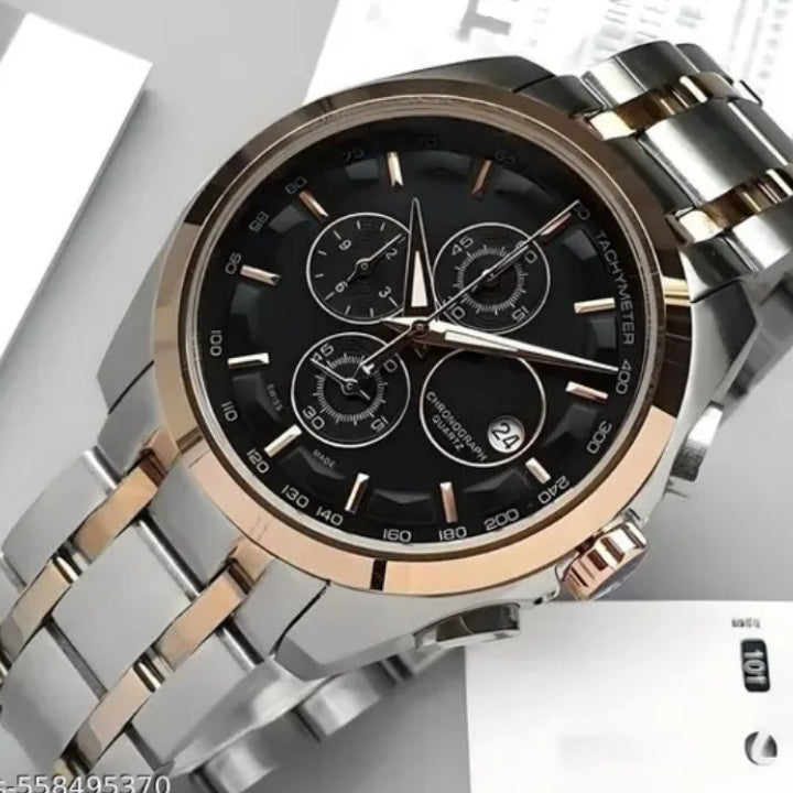 The Executive Chronograph: Dual-Tone Precision & Technical Mastery