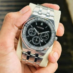 The Radiant Horizon: Crystal Bezel & Nautical-Tone Elegance