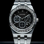 The Radiant Horizon: Crystal Bezel & Nautical-Tone Elegance