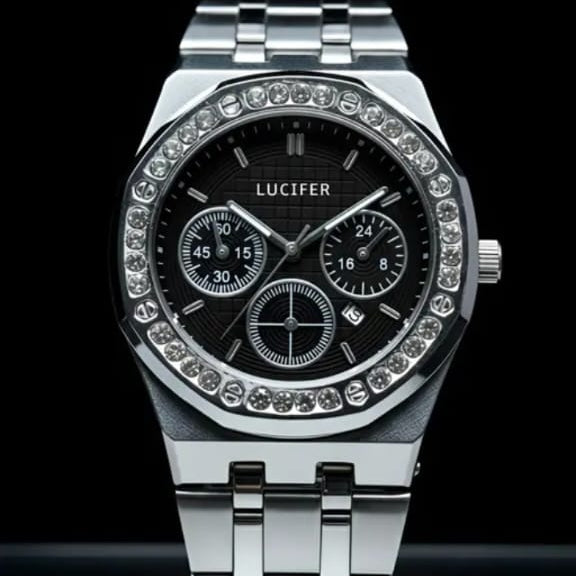 The Radiant Horizon: Crystal Bezel & Nautical-Tone Elegance