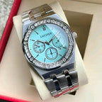 The Radiant Horizon: Crystal Bezel & Nautical-Tone Elegance