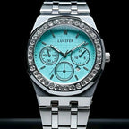 The Radiant Horizon: Crystal Bezel & Nautical-Tone Elegance