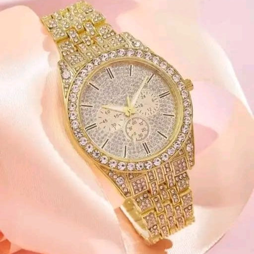 The Diamond Sovereign: Full Pave Chronograph Edition