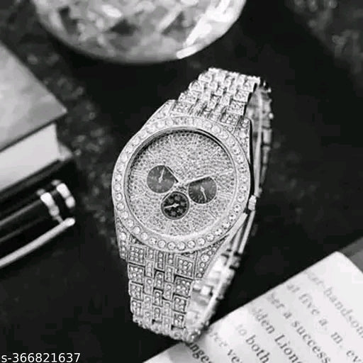 The Diamond Sovereign: Full Pave Chronograph Edition