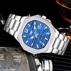 The Zenith Nautilus: Geometric Precision & Textured Elegance