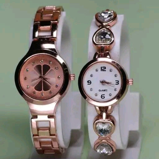 The Duo Collection: Minimalist Floral & Heart-Link Set