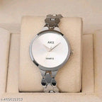 The Hexagon Chic: Minimalist Face & Scale-Link Bracelet