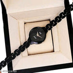 The Hexagon Chic: Minimalist Face & Scale-Link Bracelet
