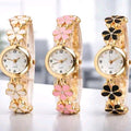 The Floral Blossom Trio: Rose Gold & Enamel Charm Collection (Pack of 3)