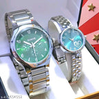 The Emerald Couple: Modern Multi-Dial & Heart-Accent Duo