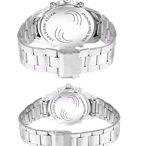 The Executive Duo: Matching Chronograph-Style Couple’s Set