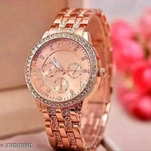 The Lumina Chronograph: Crystal-Halo Bezel & Stone-Set Link